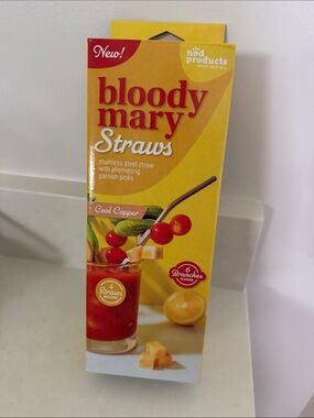 Bloody Mary Straws - Cool Copper Stainless Steel Cocktail Straws